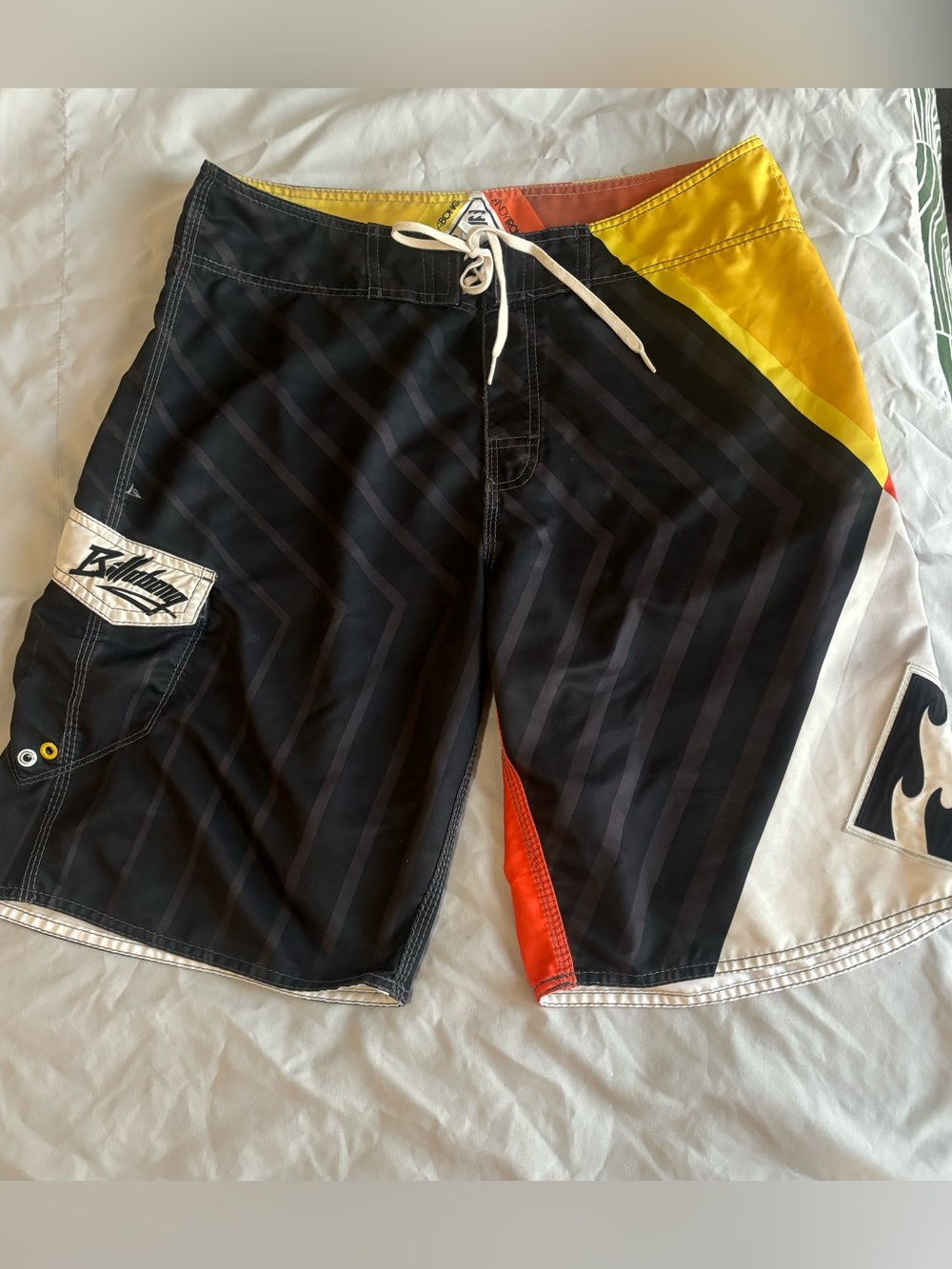 Vtg Y2K Billabong Andy Irons Prism Airlite Signature Board Shorts Men’s size 34